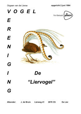 Boekje 264 - De Liervogel