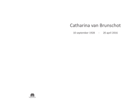 Catharina van Brunschot - Rouwcentrum Verhoeven Zelzate