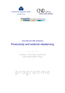 Productivity and external rebalancing