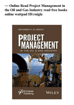 ~~ Online Read Project Management in the Oil and Gas Industry