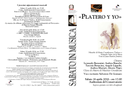PLATERO Y YO - Conservatorio di Como
