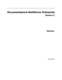 Documentazione NethServer Enterprise