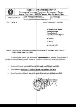Leggi - Istituto Comprensivo Castel San Giorgio