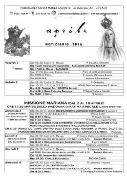 aprile 2016 - Parrocchia S.Maria Assunta