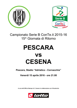 Pescara - Cesena