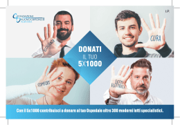 Donati il tuo 5x1000 - Fondazione Nuovo Ospedale Alba Bra Onlus