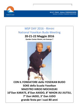 Programma pdf - Yoseikan Budo Italia