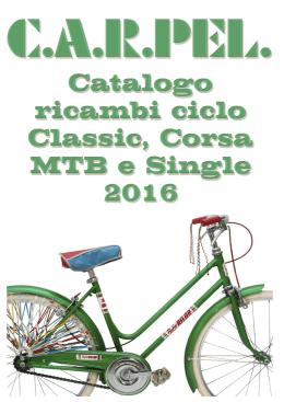 CATALOGO RICAMBI CICLO 2016