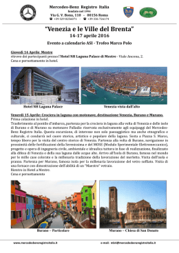 Venezia e le Ville del Brenta - Mercedes Benz Registro Italia