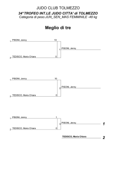 1 - Judo Club Tolmezzo