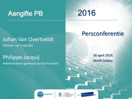 presentatie  - FOD Financi&euml;n