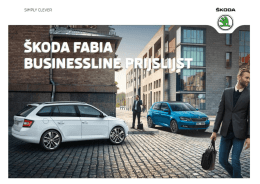 Prijslijst per 1 juni 2016 ŠKODA Fabia Business