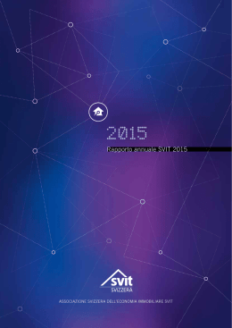 Rapporto annuale SVIT 2015