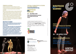 Festival studentesco di teatro schultheaterFestival - Goethe