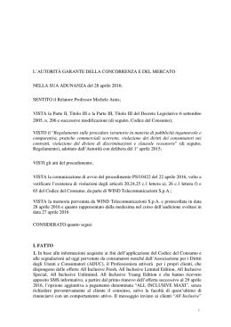 L`AUTORIT&Agrave; GARANTE DELLA CONCORRENZA E DEL MERCATO