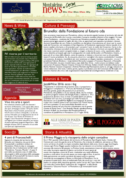 n. 274 - Montalcino News