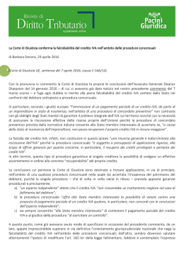 Scarica il commento in PDF - Diritto Tributario Pacini