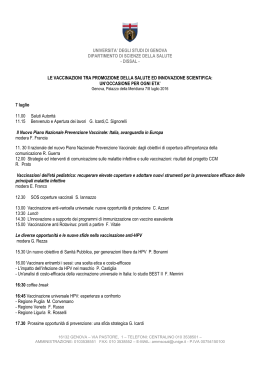 Programma - SItI - Società Italiana di Igiene