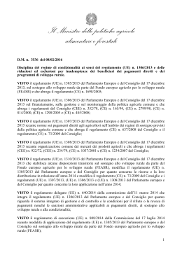 Decreto Ministeriale del Mipaaf n. 3536 dell`8 febbraio 2016 [file]