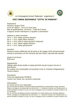 invito - Compagnia Arcieri Padovani