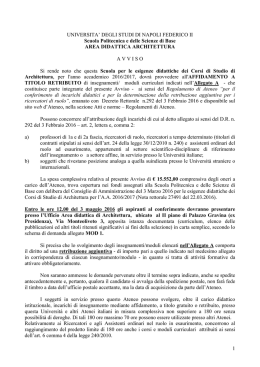 1 UNIVERSITA` DEGLI STUDI DI NAPOLI FEDERICO II Scuola