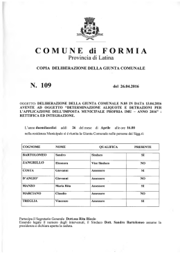 N. 109 - Comune di Formia