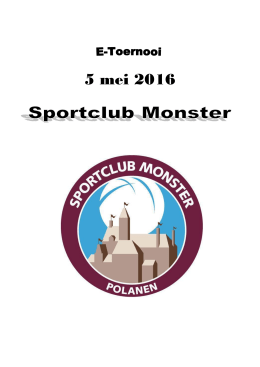 Programmaboekje - Sportclub Monster