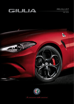 prijslijst - Alfa Romeo