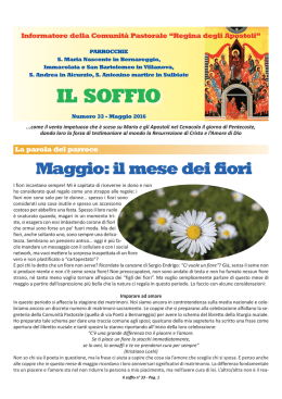 30/04/2016 Il soffio n&deg;33 - Comunit&agrave; Regina degli Apostoli