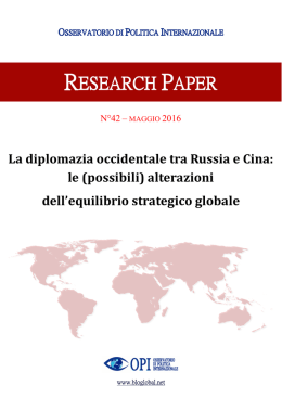possibili - Osservatorio di Politica Internazionale