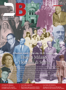 Ebrei a Milano 150 anni di Storia