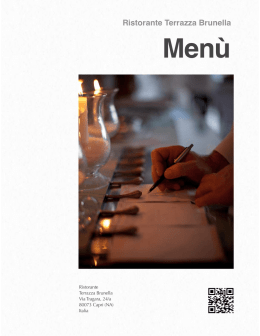 Leggi il menu - Terrazza Brunella