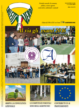 leggi l`ultimo numero pubblicato