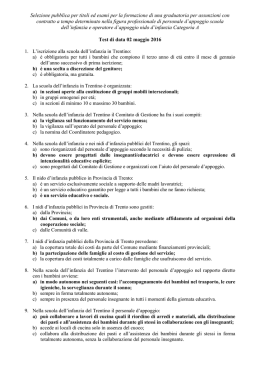 test operatore appoggio 2 maggio 2016 con risposte