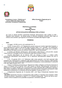 Formazione e Lavoro - Politiche per il lavoro