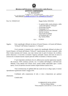 Circolare Prot.n. 1558_30-04-16 - Istituto Comprensivo A. Manzoni