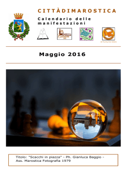 Maggio 2016 - Eventi e sagre