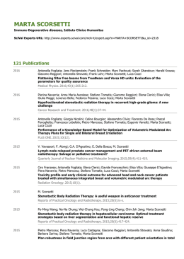 Curriculum Vitae of MARTA SCORSETTI