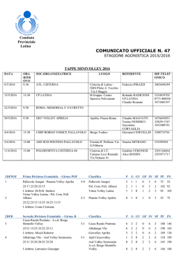 comunicato ufficiale n. 47