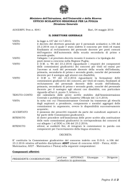 AD07 - Ufficio Scolastico Regionale per la Puglia