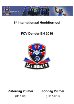 6e Internationaal Hoofdtornooi FCV Dender EH 2016