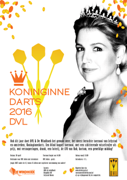 koninginne darts 2016 dvl - Darts Vereniging Lelystad