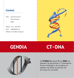 Flyer CT-DNA test - kankerscreening.net