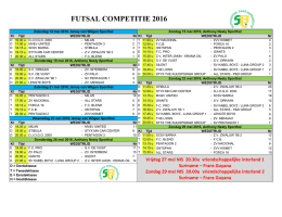 futsal competitie 2016