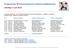 Programma 4e Zeemanskoren Festival Zaltbommel