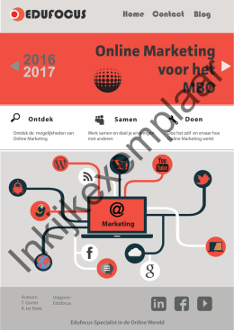 Inkijkexemplaar 2016-17 Online Marketing