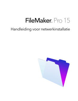 FileMaker Pro 15 Handleiding voor netwerkinstallatie