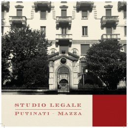 Brochure Studio - Studio Legale Putinati Mazza
