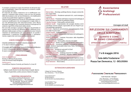 Programma in formato PDF - Associazione Grafologi Professionisti