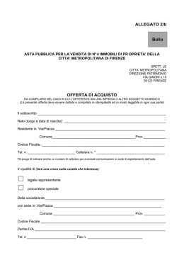 Modulo di offerta d`acquisto persone giuridiche (pdf - 17 KB)